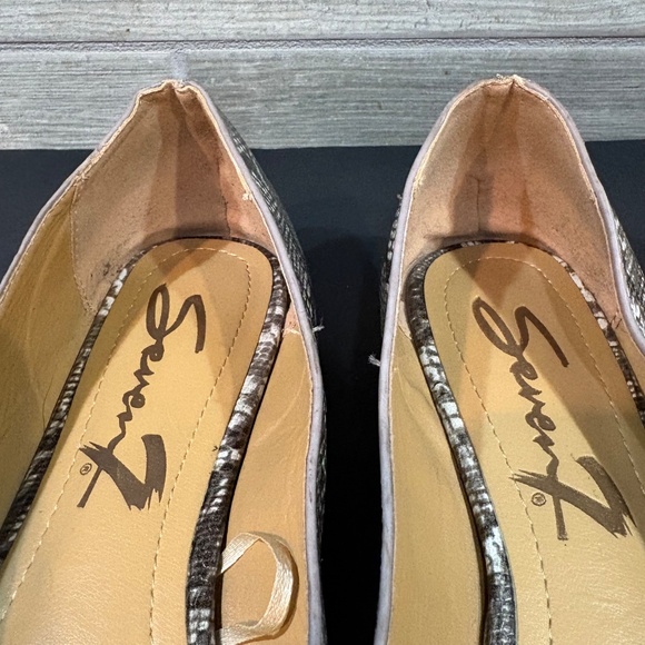 SEVEN7 Nelly Faux Snake Skin Flats Pointed Toe Size 10 - Picture 7 of 11